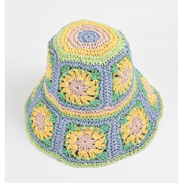 Bae Floral Straw Crochet Cloche Hat - Image 8