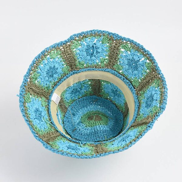 Bae Floral Straw Crochet Cloche Hat - Image 13