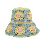 Bae Floral Straw Crochet Cloche Hat