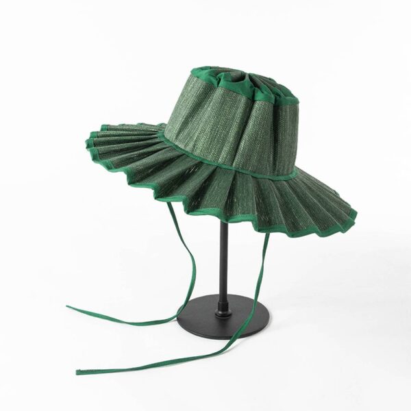 Nita Water Resistant Collapsible Straw Hat - Image 6