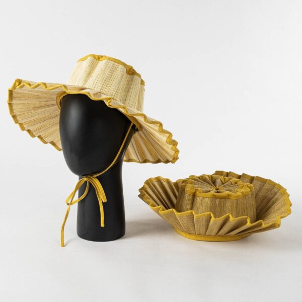 Nita Water Resistant Collapsible Straw Hat - Image 4