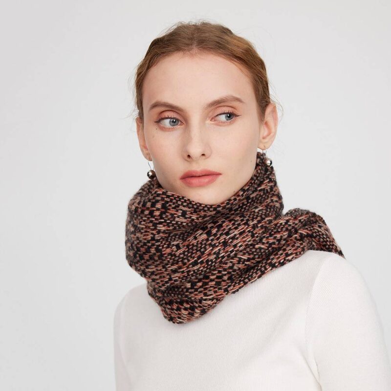 Jan Pure Cashmere Space-dyed Scarf - Black - Image 5