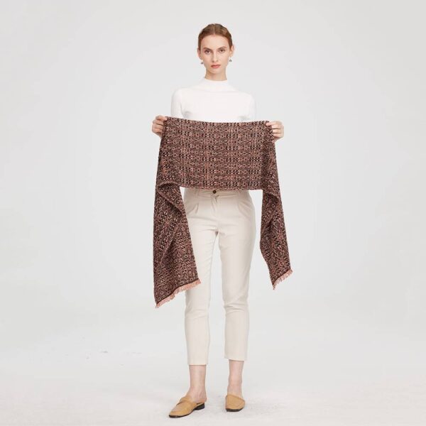 Jan Pure Cashmere Space-dyed Scarf - Black - Image 2
