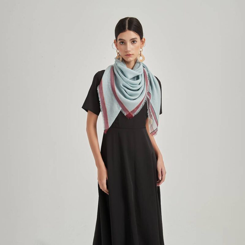 Keo Square Featherlight Cashmere Scarf Wrap - Image 4