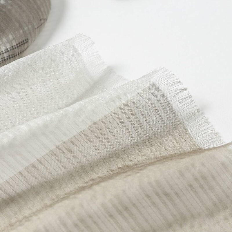 Avia Buffalo Fringed Silk Scarf Wrap - Image 6