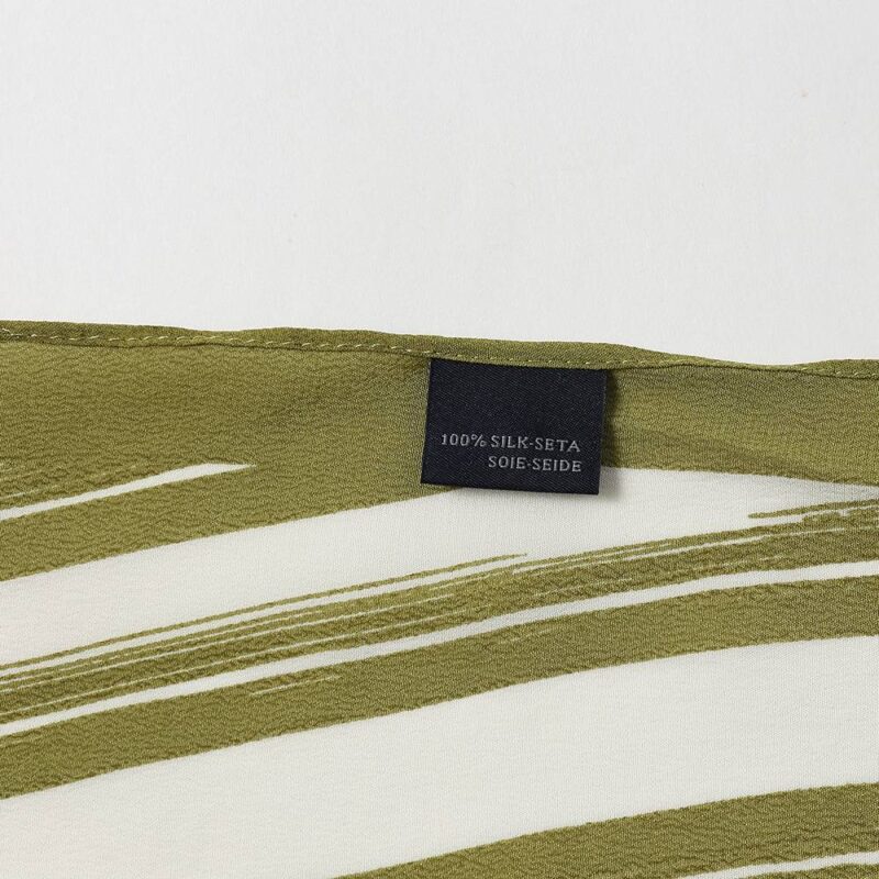 Ike Striped Neckerchief Silk Scarf - Image 9