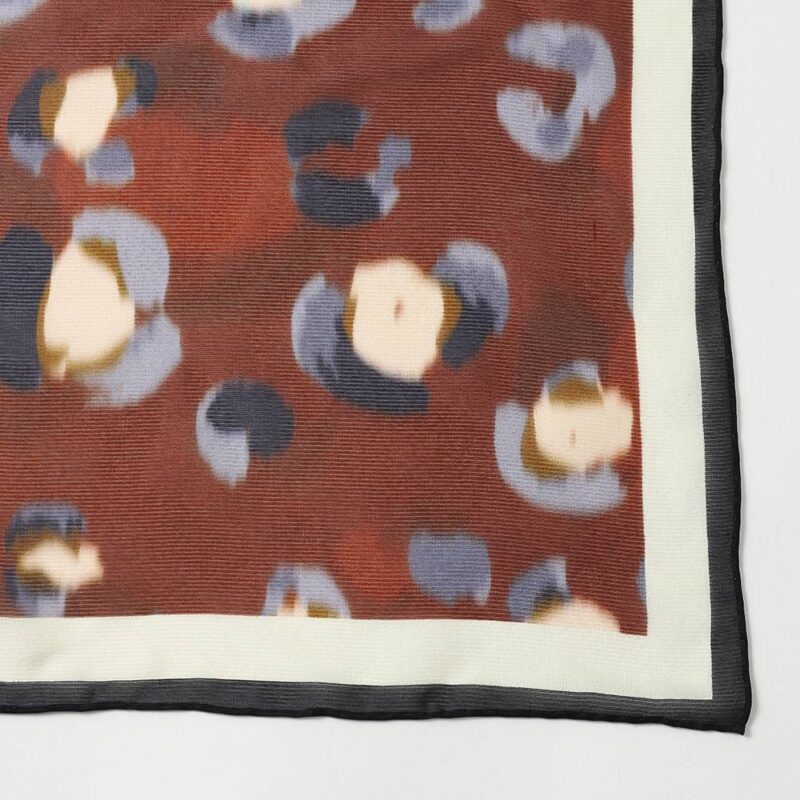 Shila Floral Square Silk Scarf - Image 9