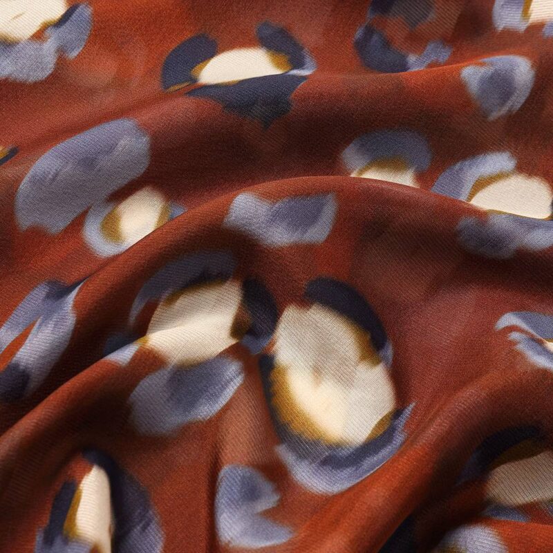 Shila Floral Square Silk Scarf - Image 8
