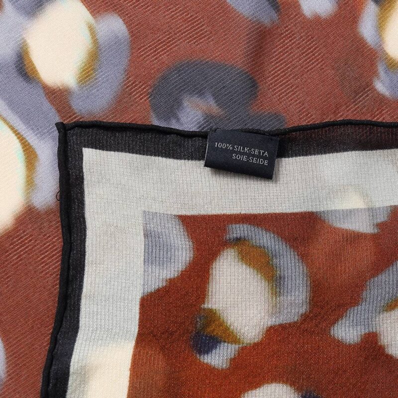 Shila Floral Square Silk Scarf - Image 10