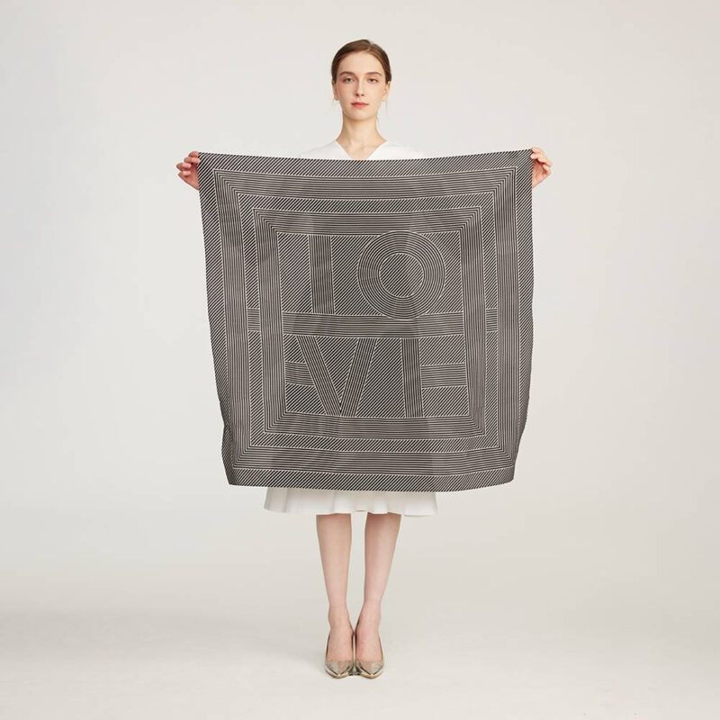 Rin Monogram Square Silk Scarf - Image 2