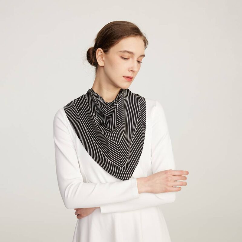 Rin Monogram Square Silk Scarf - Image 3