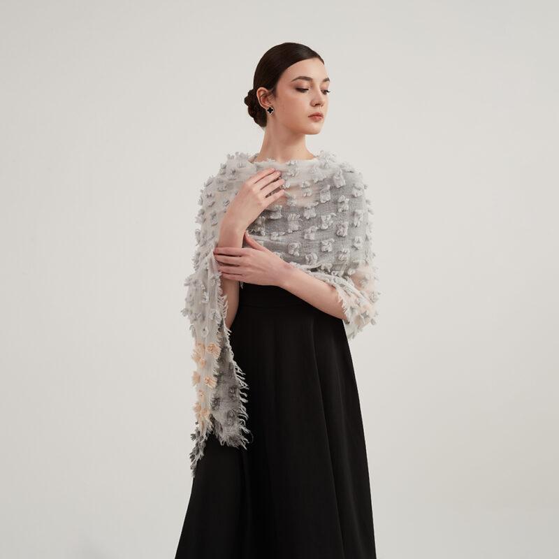Deena Wool Featherlight Scarf Wrap - Image 4