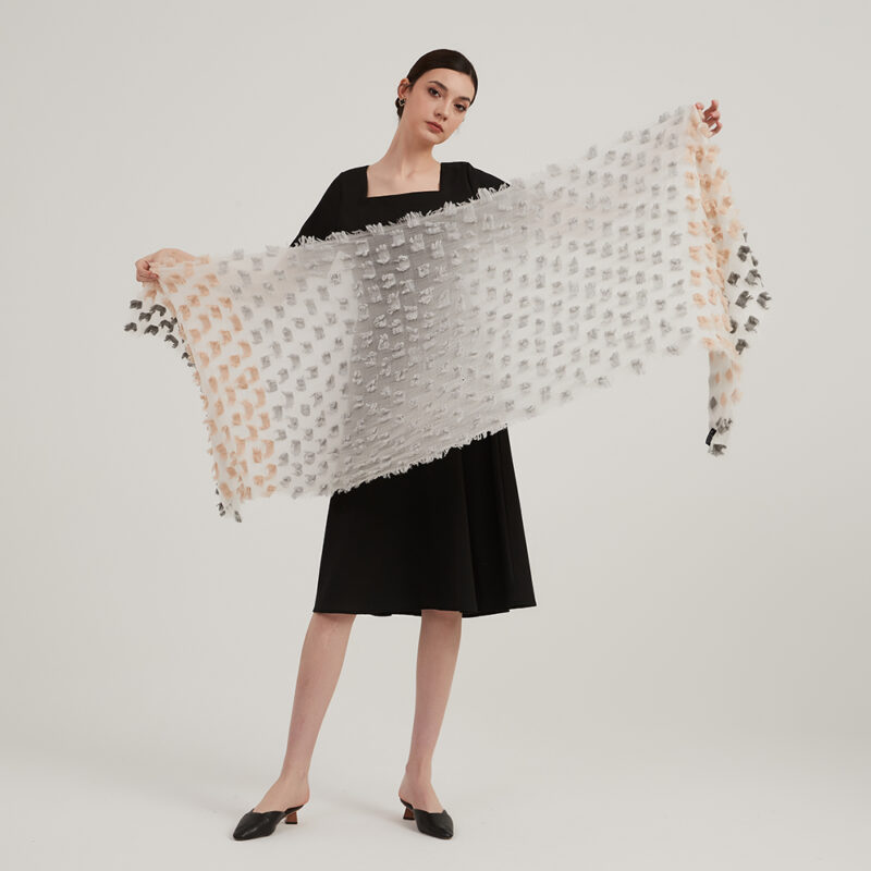 Deena Wool Featherlight Scarf Wrap - Image 2