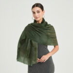 Elia Featherlight Lambswool Scarf Wrap - Hunter Green
