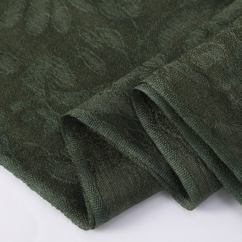 Elia Featherlight Lambswool Scarf Wrap - Hunter Green - Image 7