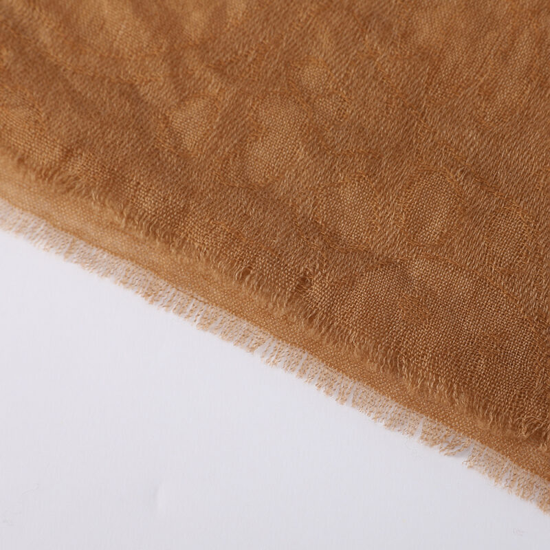 Elia Featherlight Lambswool Scarf Wrap - Brown - Image 6