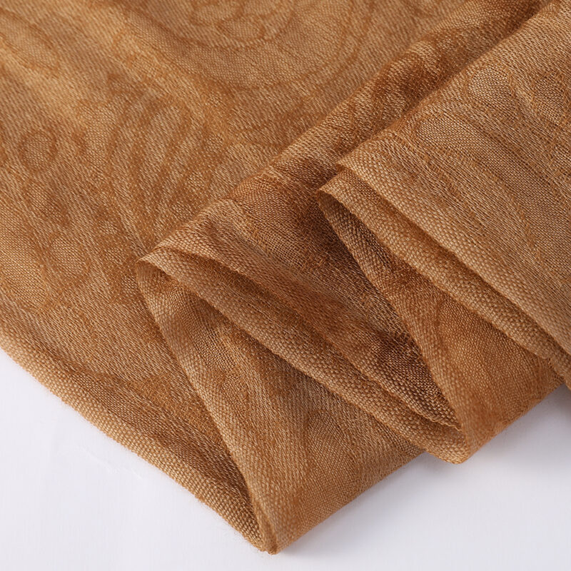 Elia Featherlight Lambswool Scarf Wrap - Brown - Image 7