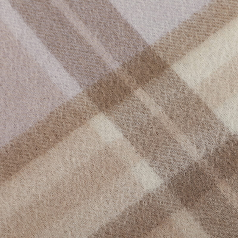 Delia Check Cashmere Scarf - Image 5