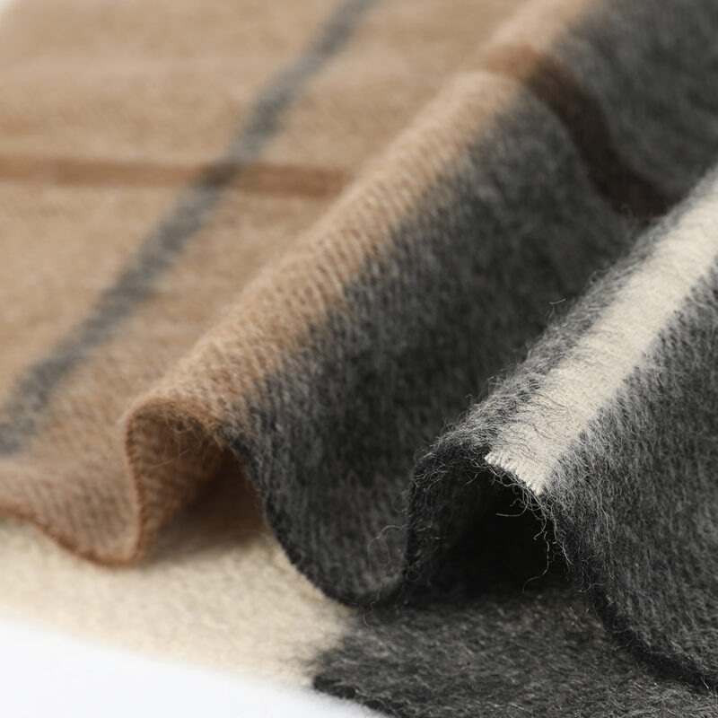 Elsa Check Cashmere Scarf - Image 7
