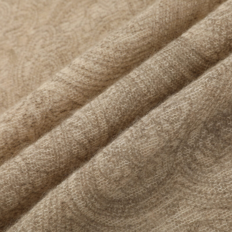 Dana Cloudlight Cashmere Scarf Wrap - Beige - Image 6