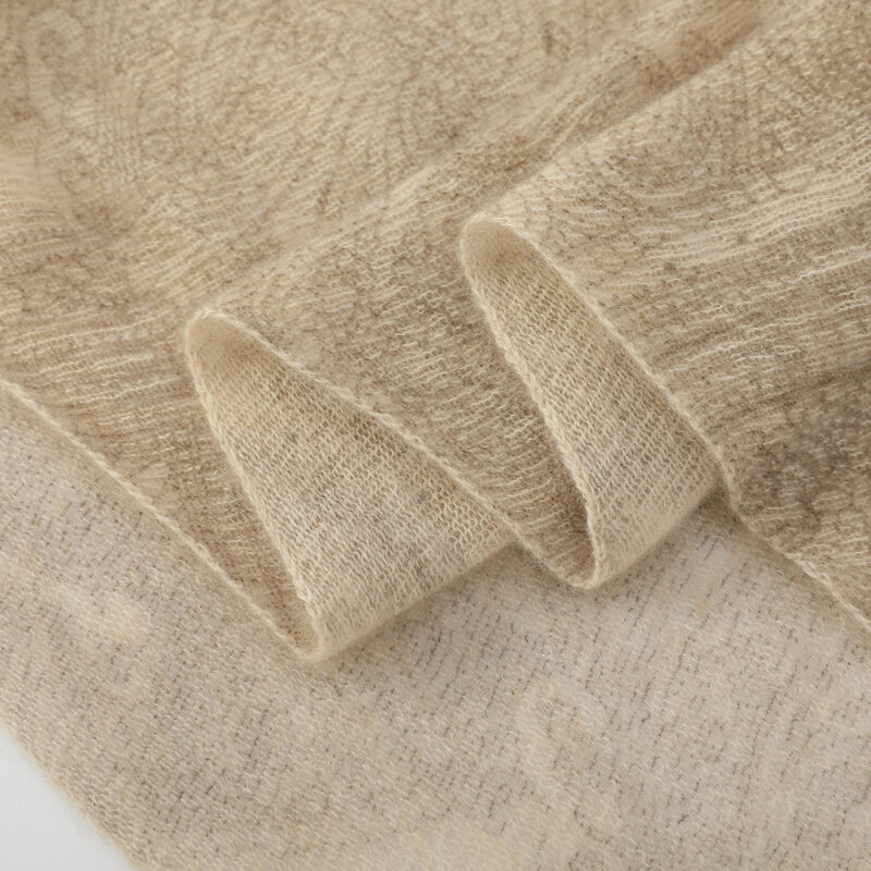 Dana Cloudlight Cashmere Scarf Wrap - Beige - Image 7