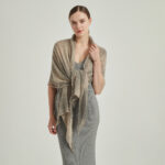 Eileen Cloudlight Cashmere Scarf Wrap - Taupe