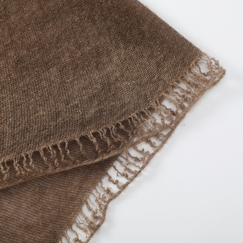 Eileen Cloudlight Cashmere Scarf Wrap - Dark Brown - Image 7