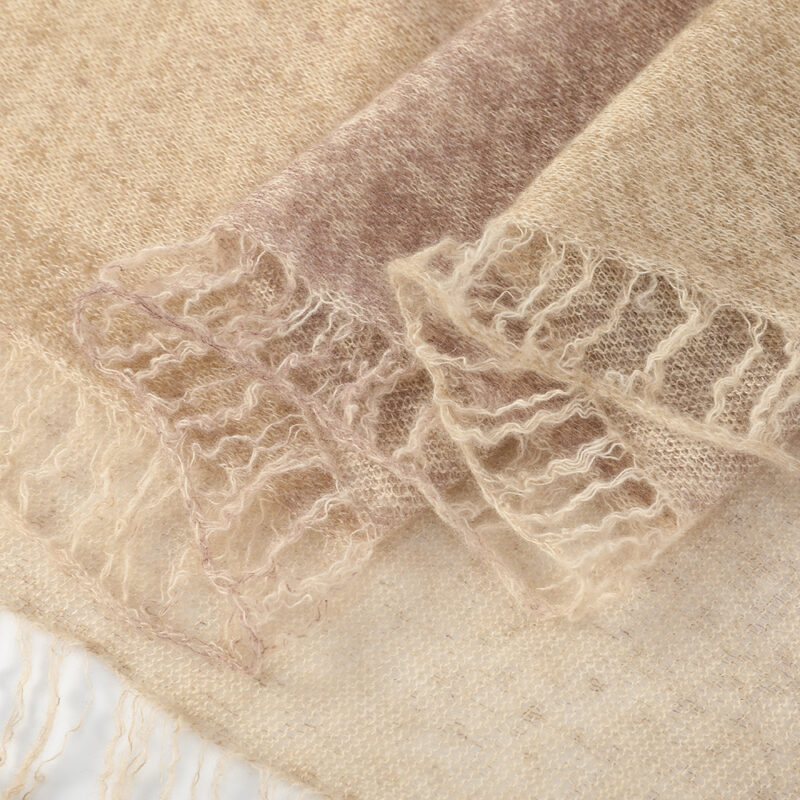 Eileen Cloudlight Cashmere Scarf Wrap - Beige - Image 6