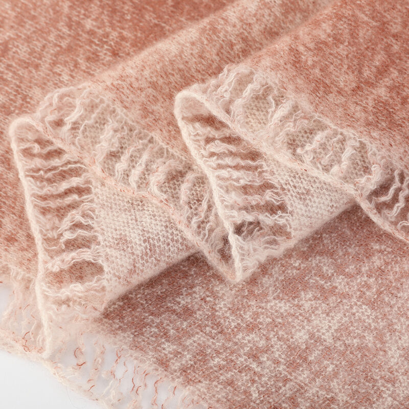 Eileen Cloudlight Cashmere Scarf Wrap - Light Red - Image 7