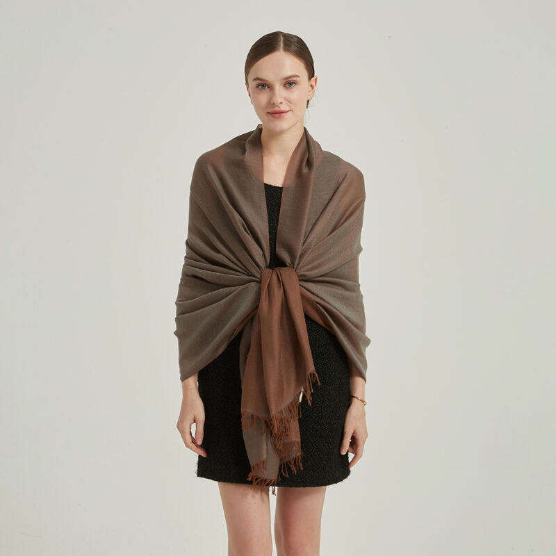 Lena Reversible Featherlight Cashmere Scarf Wrap – Bild 3