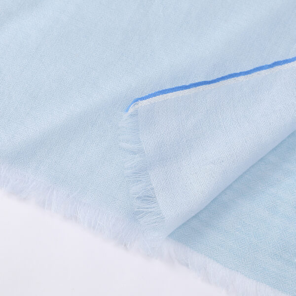 Celia Featherlight Lambswool Scarf Wrap - Sky Blue - Image 7