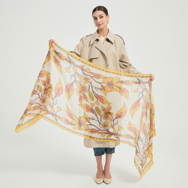 Freya Featherlight Cashmere Scarf Wrap - Image 2