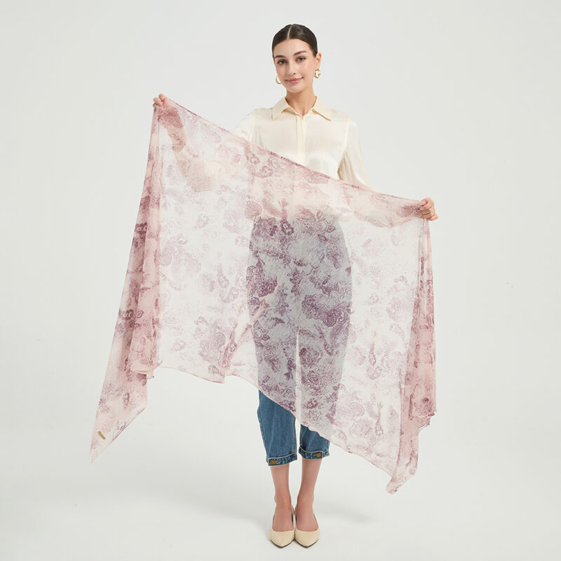 Aisha Featherlight Cashmere Scarf Wrap - Image 2