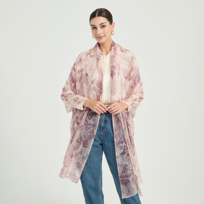 Aisha Featherlight Cashmere Scarf Wrap - Image 3