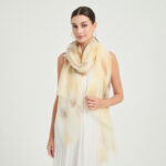 Amira Featherlight Cashmere Scarf Wrap - Yellow