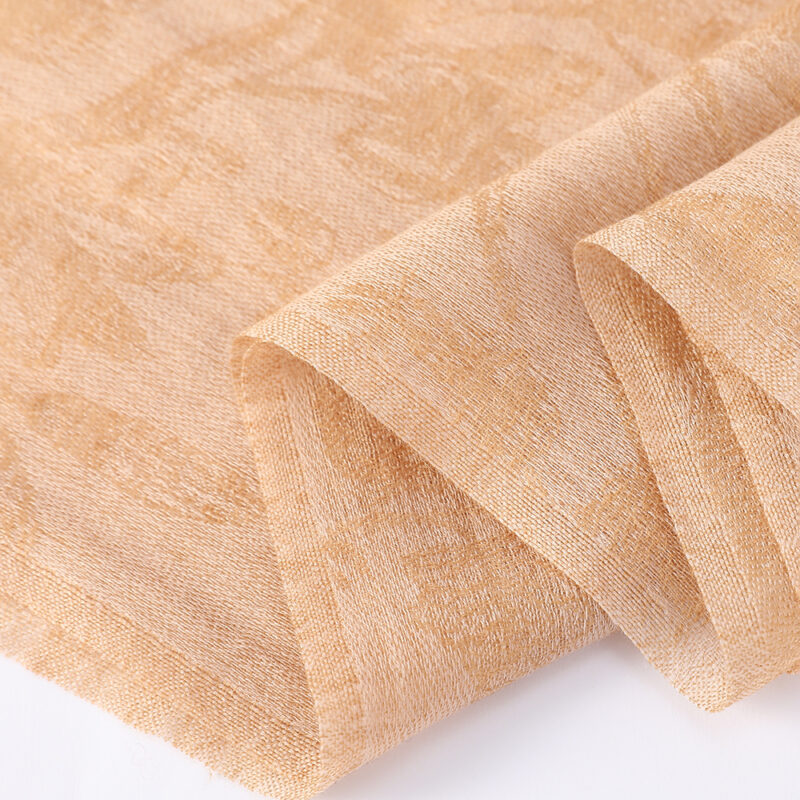 Fiona Featherlight Lambswool Scarf Wrap - Camel - Image 6
