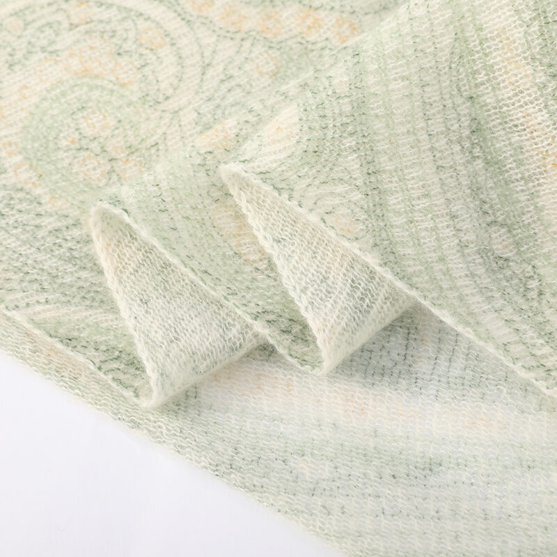 Dana Cloudlight Cashmere Scarf Wrap - Green - Image 5