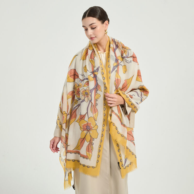 Freya Featherlight Cashmere Scarf Wrap - Image 3