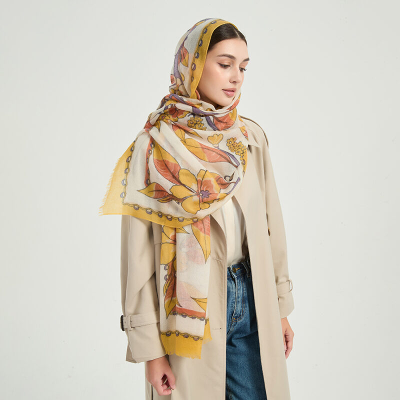 Freya Featherlight Cashmere Scarf Wrap - Image 4