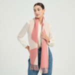 Jules Lambswool Scarf - Coral