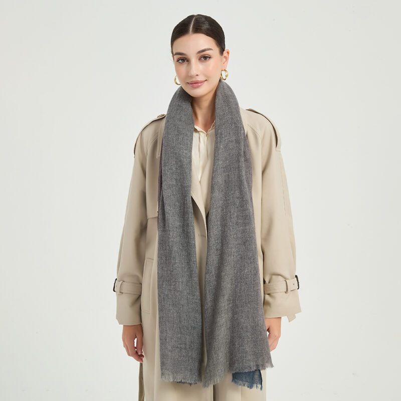 Kiana Cashmere Scarf Wrap - Blue - Image 3