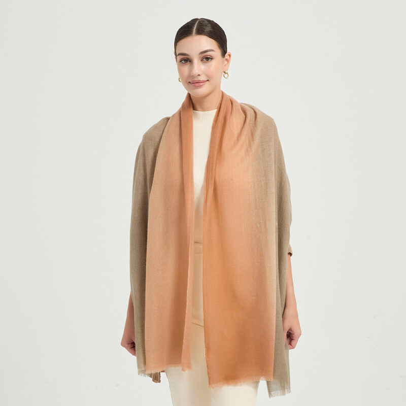 Kiana Cashmere Scarf Wrap - Orange - Image 3
