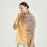 Livia Featherlight Lambswool Scarf Wrap - Yellow