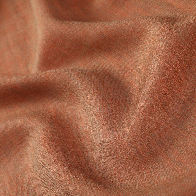 Maya Reversible Featherlight LambsWool Scarf Wrap - Tangerine - Image 7