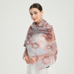 Violet Featherlight Cashmere Scarf Wrap - Light Blue