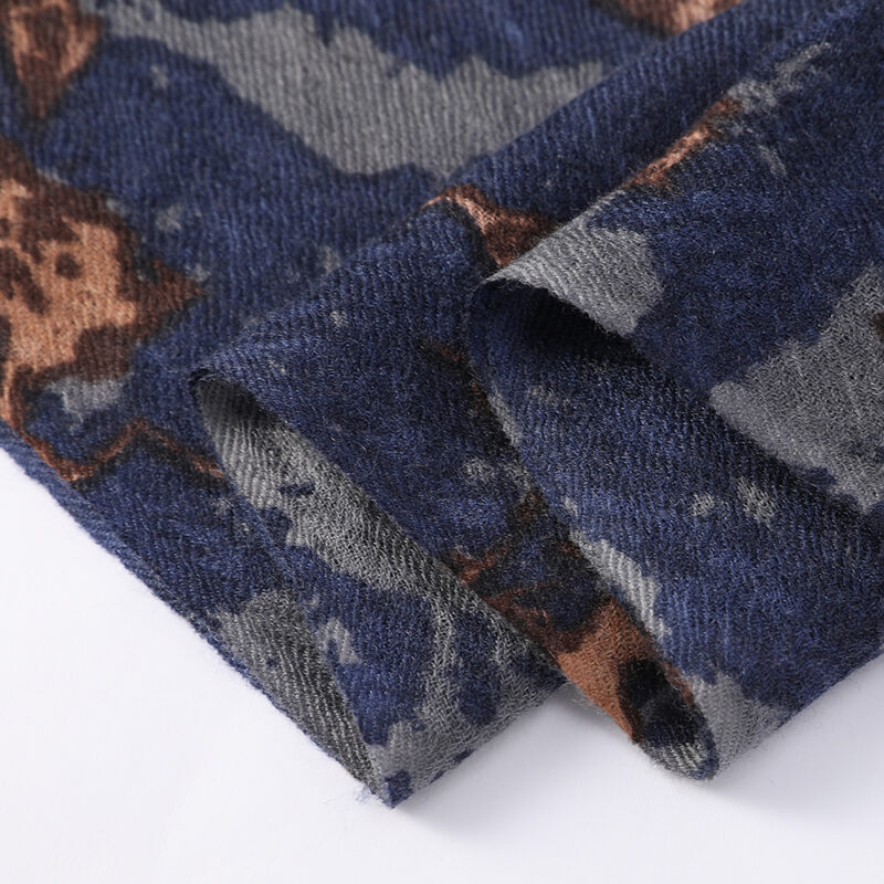 Violet Featherlight Cashmere Scarf Wrap - Dark Blue - Image 5