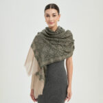 Kamal Featherlight Cashmere Scarf Wrap - Green