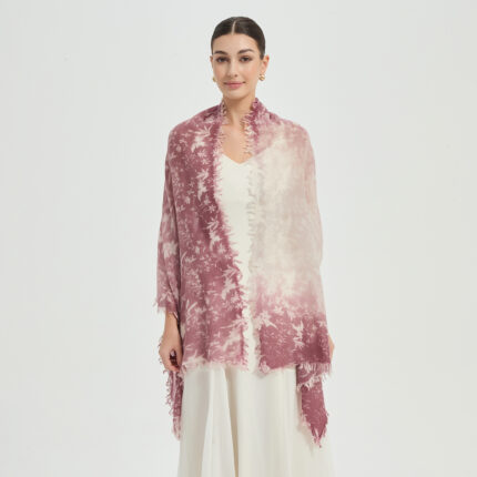 Lorea Cloudlight Cashmere Scarf Wrap - Pale Red