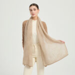 Elora Airweave Cashmere Scarf - Khaki