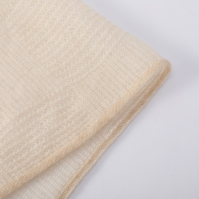 Elora Airweave Cashmere Scarf - Beige - Image 5